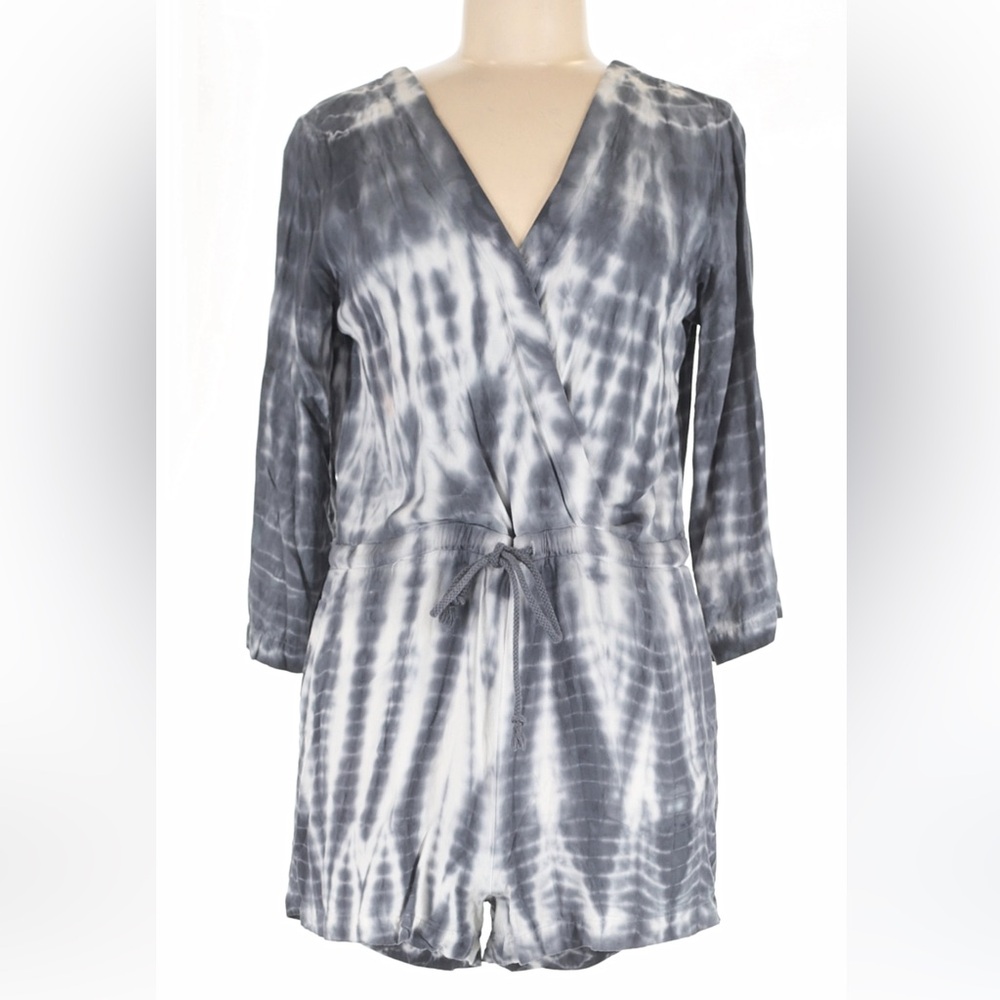 Cloth & Stone grey and White Tie-Dye romper (0058)